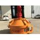 Heavy Duty Concrete Batching Mixer Electric Control System Steel Material Orange Color