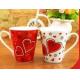 300Ml temperature sensitive color change ceramic mug / personalised heat sensitive coffee mug