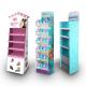 three trays floor display stands rack with base