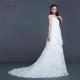 Spaghetti strap sexy low back 5 layers ruffles lace patterns dress ball gown bride dresses wedding