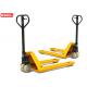 TUV 5 Ton Hydraulic Hand Pallet Truck For Wharf , 54mm Fork Thickness