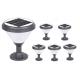 6pc Set Solar Post Lamp LED Decor Garden Lights For Lawn DIE-Casting Aluminum