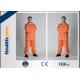 Grey Color Disposable Protective Coveralls One Piece With Durable Zipper For Korean Market