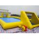 Inflatable Soccer Game / football Field Sports Equipment With 0.45mm - 0.55mm PVC Tarpaulin