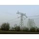 AWS D1.1 66 Kv Transmission Tower , Tall High Tension Electrical Towers