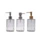 Soap Empty Glass Jars 500ml Hand Sanitizer Bottle With Stainless Steel Pump