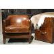 luxury antique 1 seater leather sofa furniture