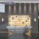 Silvery Luxury Reception Desk Commercial Modern Reception Counter
