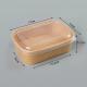 Takeaway Square Paper Bowl With Lid Disposable Custom 500ml 750ml 1000ml