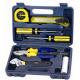 9 pcs mini tool set ,with pliers/cutter knife/test pen/flashlight