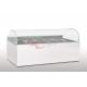 Open Curved Warm Deli Showcase Front Glare Free Glass Manual Humidifier