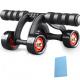 4 Wheel Abs Roller for Women and Men with Knee Pad Abdominal Muscle Training Kit