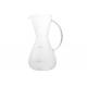 High Borosilicate Clear Glass Coffee Pot / Glass Preserving Jars With Handle
