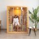 Double System Infrared And Steam Wood Sauna Room For Family Use