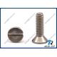 304/316/A2/18-8 Stainless Steel Slotted Flat Countersunk Head Machine Screw