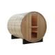 ISO9000 Dry Steam Wood Barrel Sauna 8 Person with Electric Stove Heater