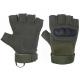 Men Hiking Hard Knuckle Combat Gloves , Fingerless Military Army Tactical Gloves