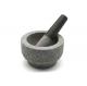 Custom Natural Granite Marble Stone Mortar And Pestle For Kitchen