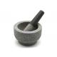 Custom Natural Granite Marble Stone Mortar And Pestle For Kitchen