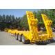 Semi-low Bed Trailer Tridem Axle Trailer with 60 tonne length 35 meters low bed trailer for sale