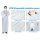 Waterproof Medical Disposable Denta CPE Isolation Gown with Sleeves