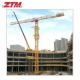 ZTT336 Flattop Tower Crane 18t Capacity 75m Jib Length 3t Tip Load Hoisting Equipment
