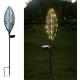 2Volt Metal Garden Leaf Solar Lights