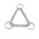 Stainless Steel 304 Triangle Choke Chain round ring and D-ring style With Polishing Surface