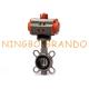 Soft Seat Wafer Pneumatic Actuator Butterfly Valve Stainless Steel 2'' DN50