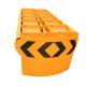 Yellow Hot Dipped Galvanized Traffic Safety Barriers Highway Guardrail Crash Cushion