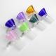 Colorful Glass Bongs Accessories Herb Dry Glass Slides 14mm Male For Smoking Tools