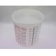 4000ml  Mixing cup Auto Plastic Single Use plastic pots measuring printed cup calibrated-up cup