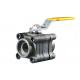 Forged Side Entry Soft - Seated Industrial Ball Valve 2 / 3 Piece Body Style