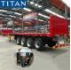 4 Axle High Bed Flatbed Logistics Trailer With Airbag Suspension