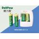 2800mAh 18650 1+4 Rechargeable Battery Kit Long Cycle Times 1200 Times