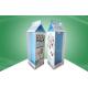 Walmart POP Cardboard Floor Display Stands With Hooks , Foldable