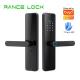 Customized Tuya Smart Door Lock Black / Grey Digital Password Door Lock With Cloud Data Storag