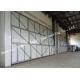 Manual Folded Push Pull Overhead Industrial Garage Doors Track And Hardware Of