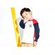 Cute Patched Kids Boys Clothes French Terry Sweatshirt Breathable Anti Wrinkle
