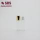 SRS 5ml clear color glass roller ball bottle with gold aluminum cap