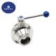 Manual Sanitary Butterfly Stainless Steel Valves 1 Inch SMS Standard