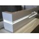 White Matt Color Retail Checkout Counter With LED Light Inside OEM / ODM Service