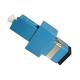 Plastic Single Mode Fiber Optic Hybrid Adapter LC To SC Simplex Blue Housing