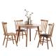 European Modern Ash Wood Round Dining Table Set