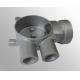 Tee pipe coupling pump parts casting / investment casting products