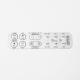 White Color Membrane Keyboard Switch For Household Appliance OEM