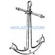 Molastar Stainless Steel Marine Admirality Anchor Stock Anchor  Easy Handling Steel Anchor For Marine