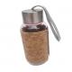 OEM Reusable Glass Water Bottle With Cork Sleeve Dampproof