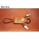 Leather Keychain USB Data Cable Pocket Size For Portable Creative Gifts