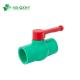 UV Protection Hot Cold Water Pn25 Stainless Steel Handle PPR Pipe Fittings Ball Valve